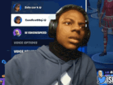 a person wearing headphones with the name zolo cark on the top