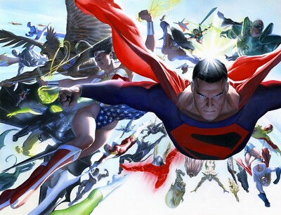 DC Comics Kingdom Come Justice League Absolute Superman War Alex Ross Fine  Art | eBay