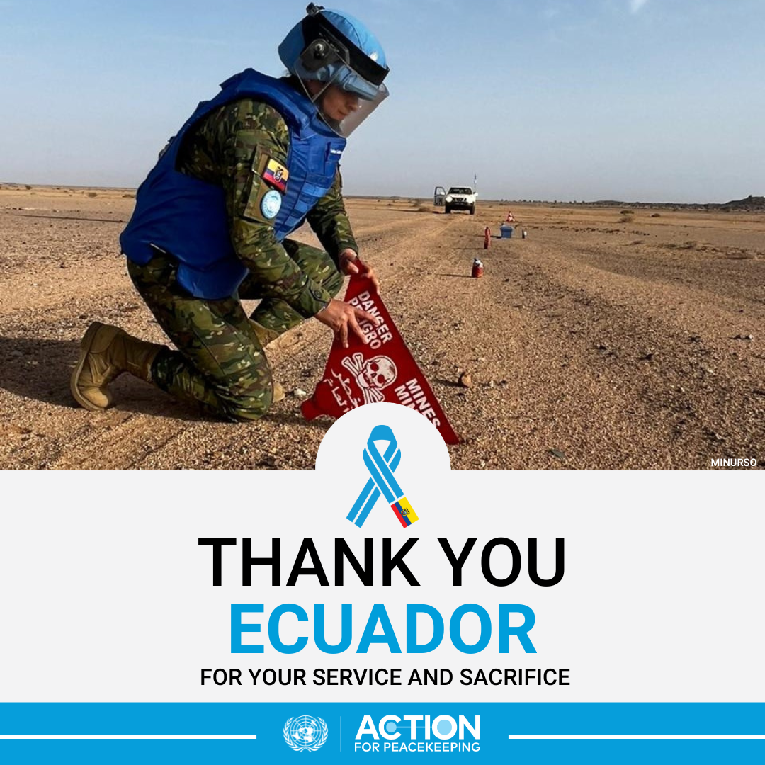 Ecuador Service and Sacrifice | United Nations Peacekeeping