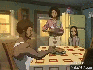 Boondocks- Bitch! This Chicken is Cold! on Make a GIF