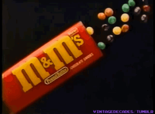 M And Ms Candy GIF - M And Ms Candy 80s - Discover & Share GIFs