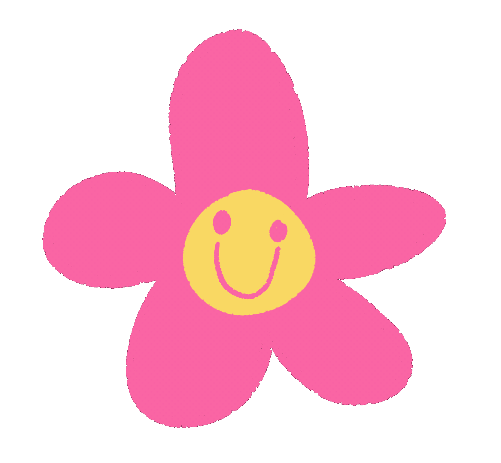 Pink Flowers Hug Gif
