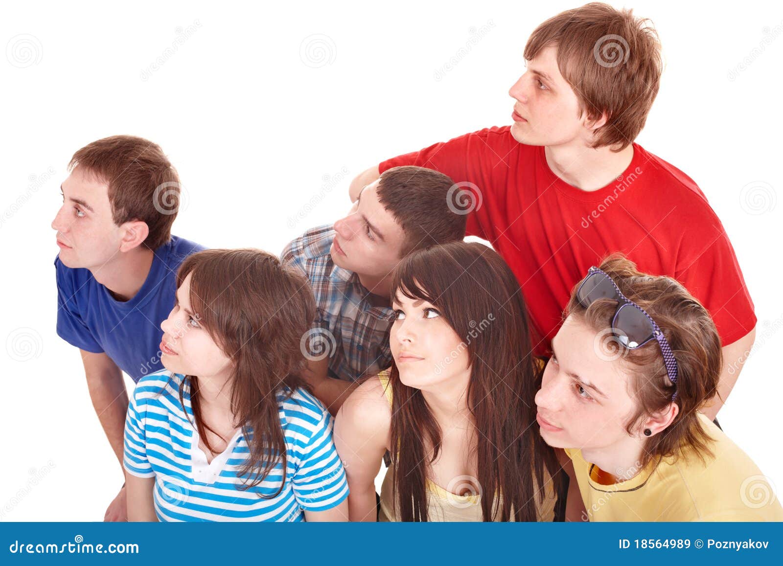 Group Of People Looking Away. Stock Image - Image: 18564989