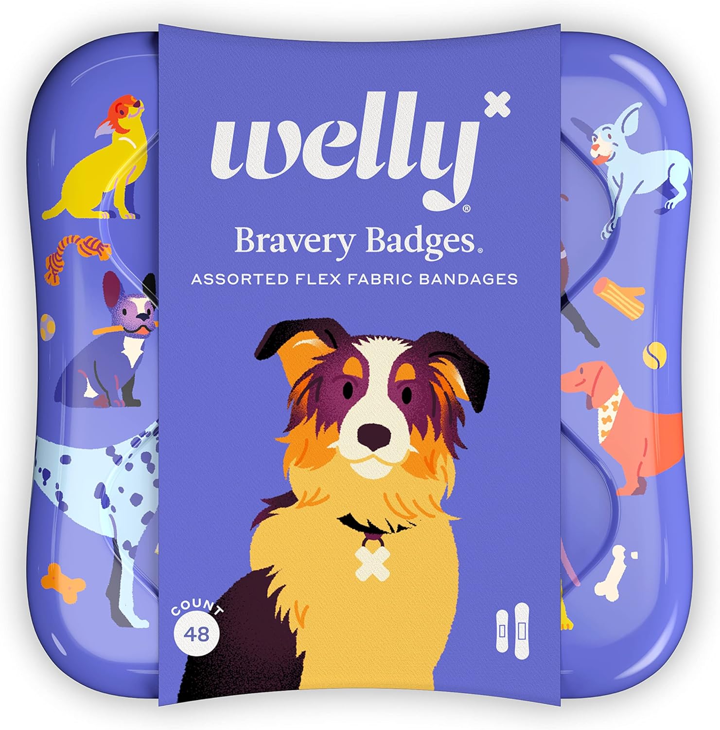 Amazon.com: Welly Bandages | Adhesive Flexible Fabric Bravery Badges ...