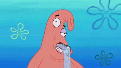 Patrick Stupid GIF - Patrick Stupid Drooling - Discover & Share GIFs
