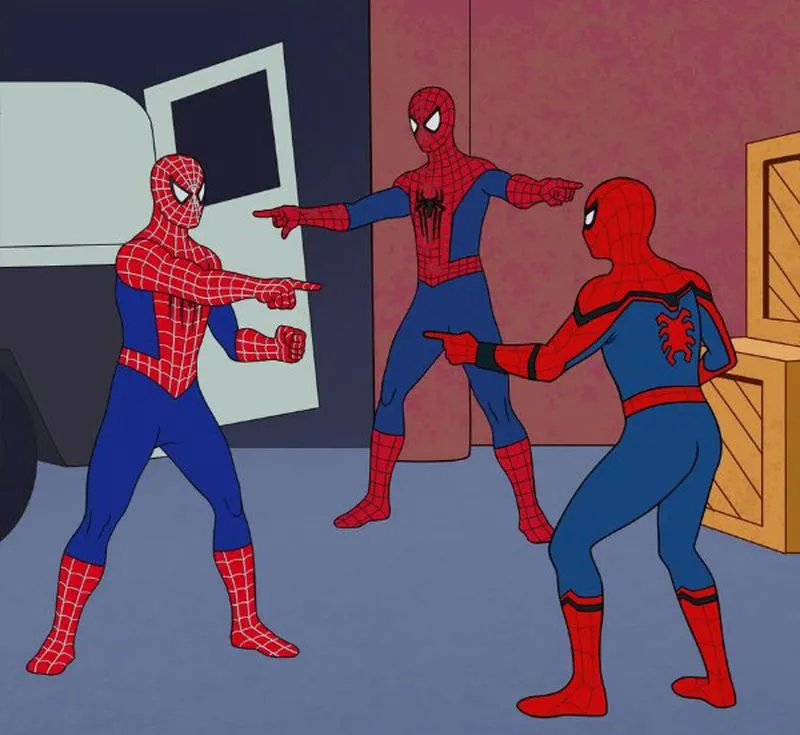 3 Spiderman Pointing Meme Template — Kapwing