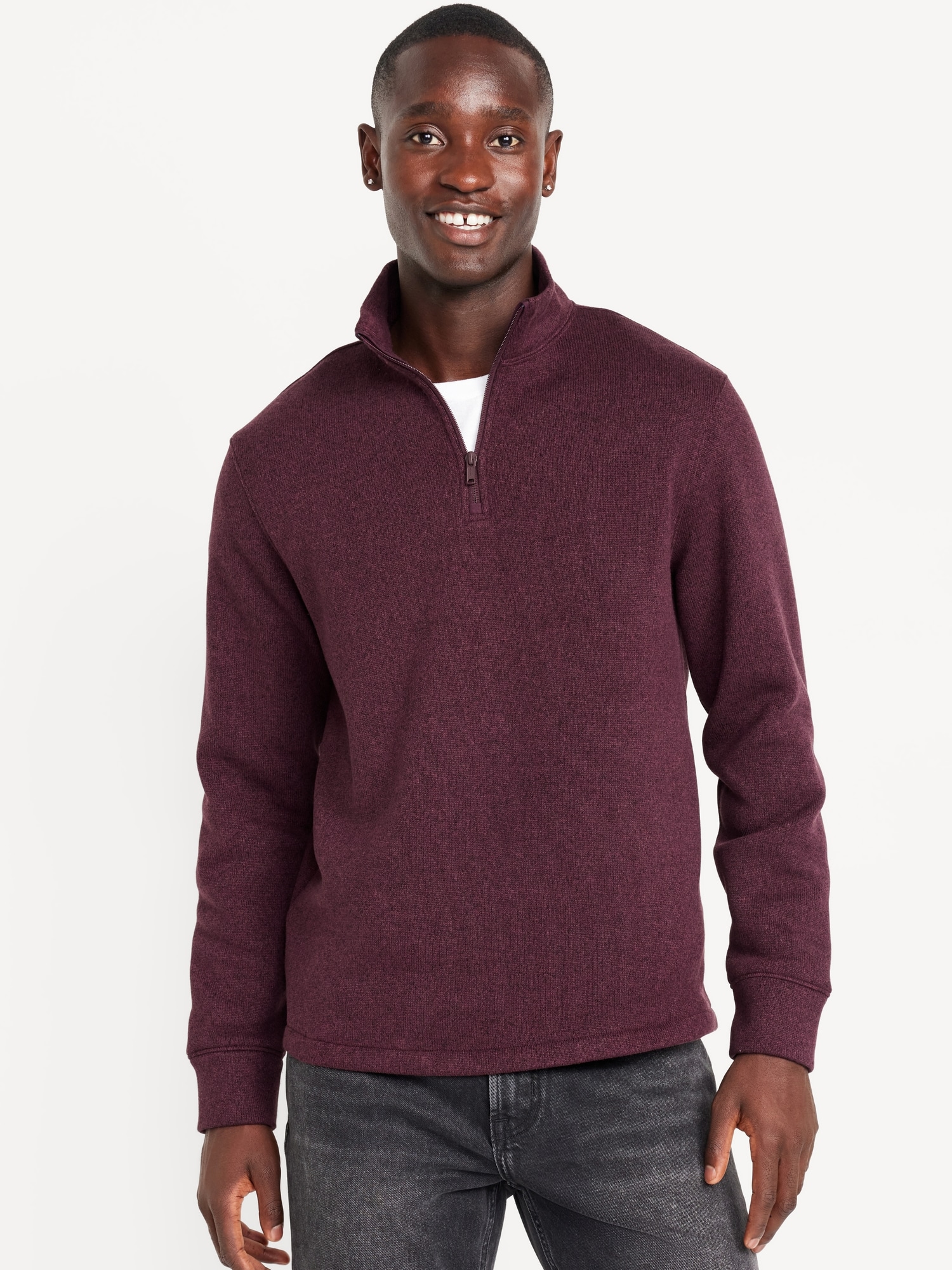 Men's Quarter Zip Sweaters | Old Navy