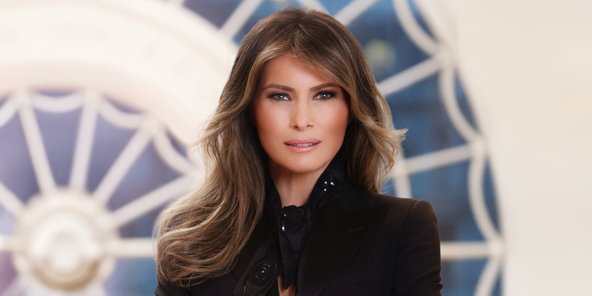 Melania Trump Makes A Rare Solo Appearance in 3-Piece 'Tan' Suit ...