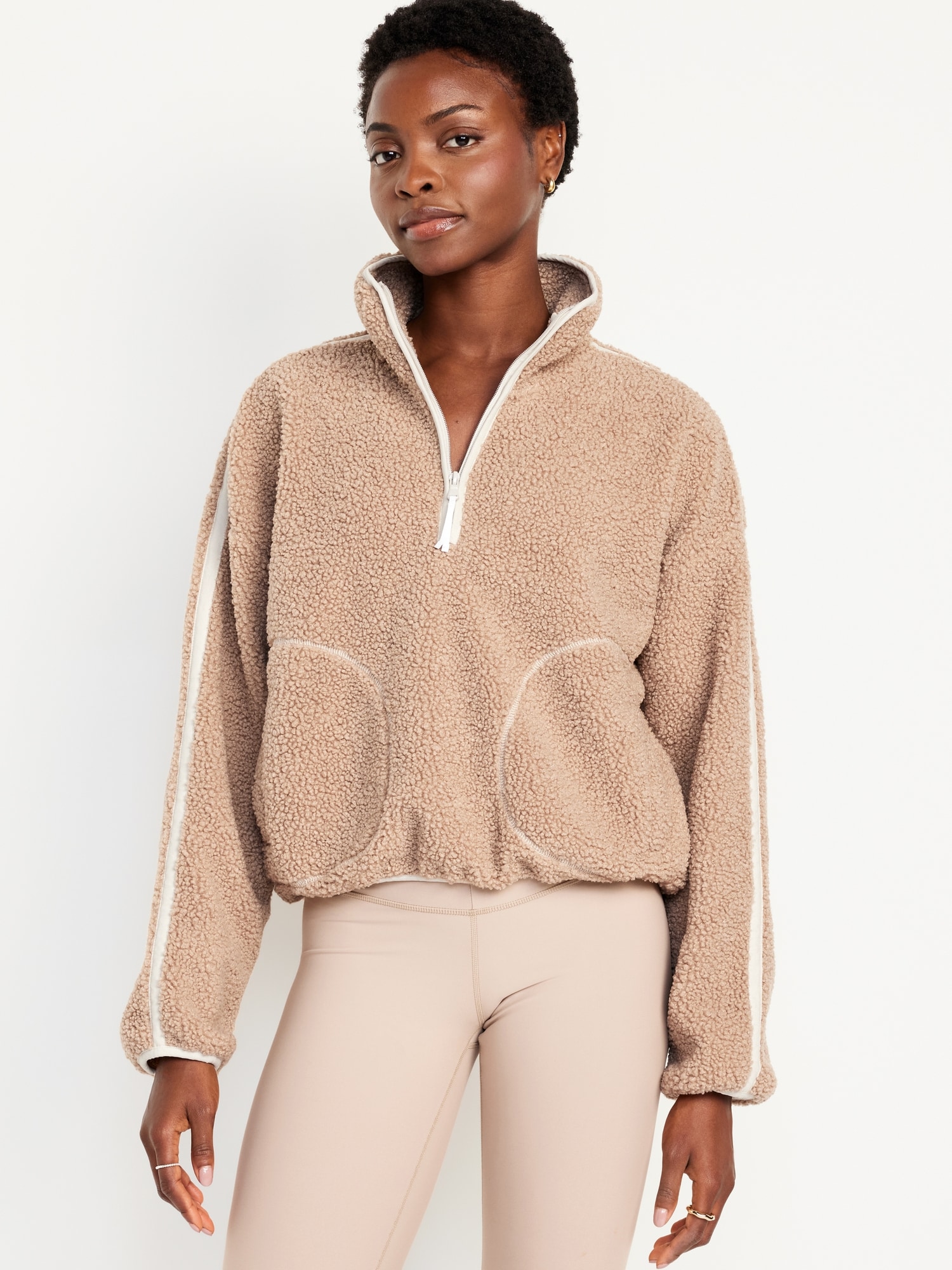Sherpa Quarter Zip | Old Navy