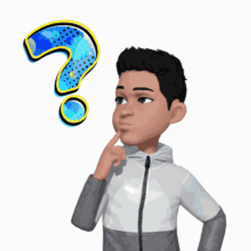 Thinking Emoji Spinning Question Mark GIF | GIFDB.com