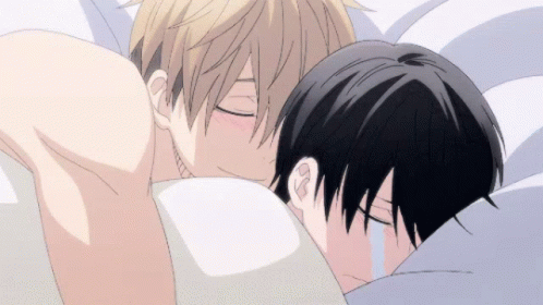 Bl Anime Crying In Bed GIF | GIFDB.com