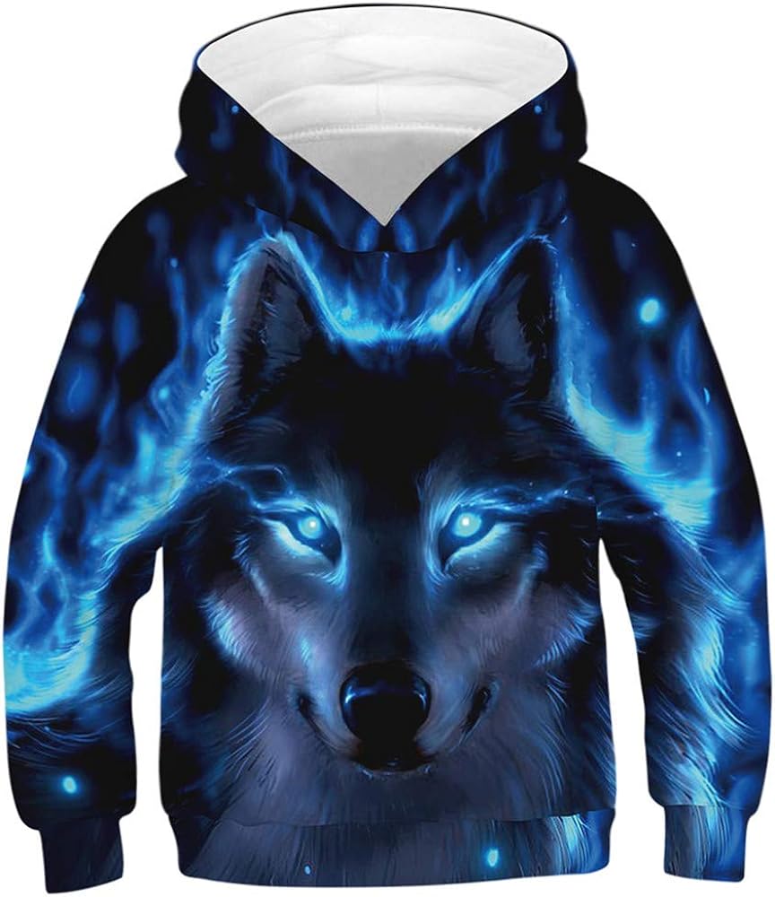 Sucor Boys Girls 3D Galaxy Hoodies Kids Outwear Cool Pullover Sweatshirt  Jacket(S,BF Wolf) : Amazon.ca: Clothing, Shoes & Accessories