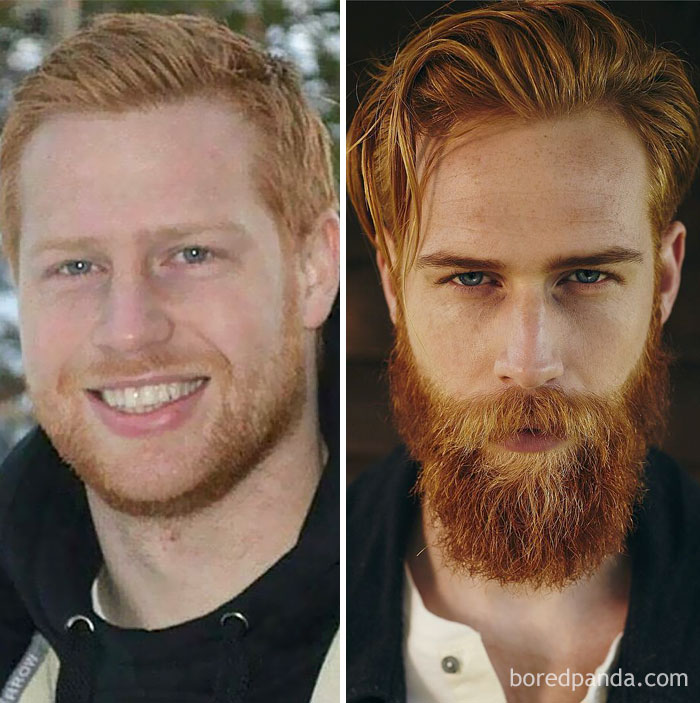 Image result for before and after beard