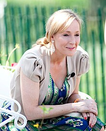 J.K. Rowling, a blond, blue-eyed woman, who is the author of the series J.K. Rowling, a blond, blue-eyed woman, who is the author of the series